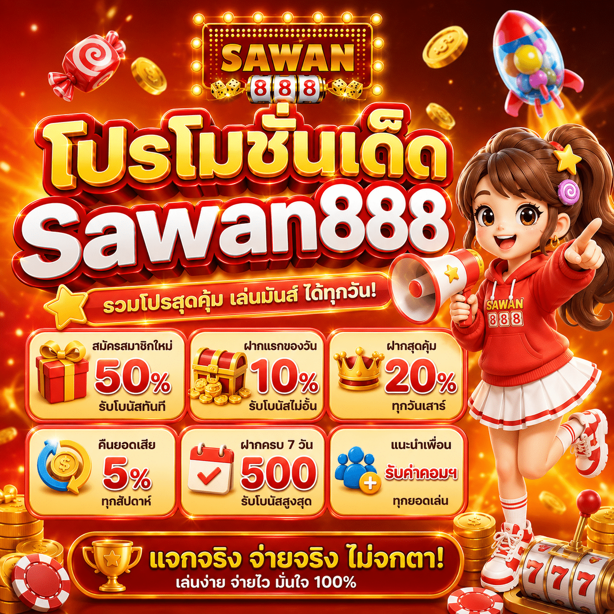 โปรโมชั่นเด็ด Sawan888 ที่ผมเคยใช้จริง แล้วชอบมาก